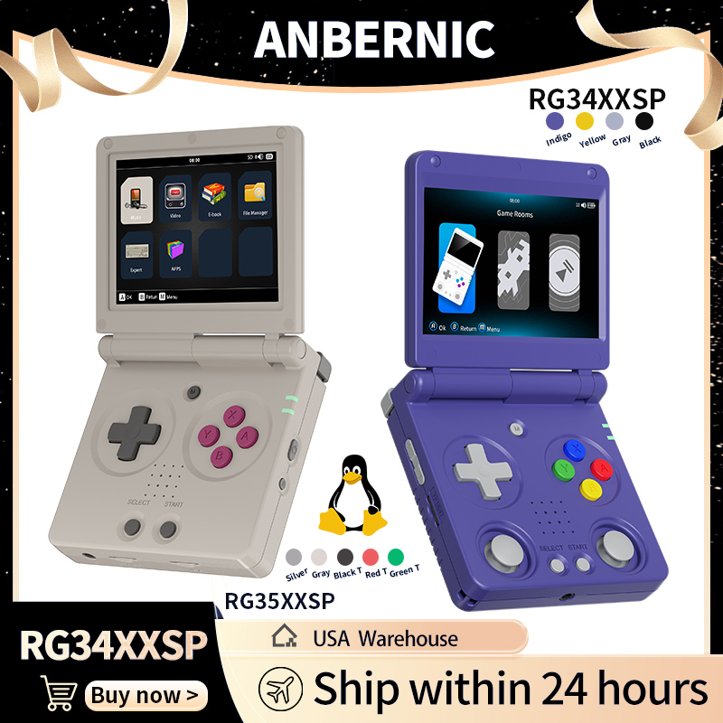 Gaming Console Emulator - Anbernic RG34XXSP RG35XXSP Console de jeu