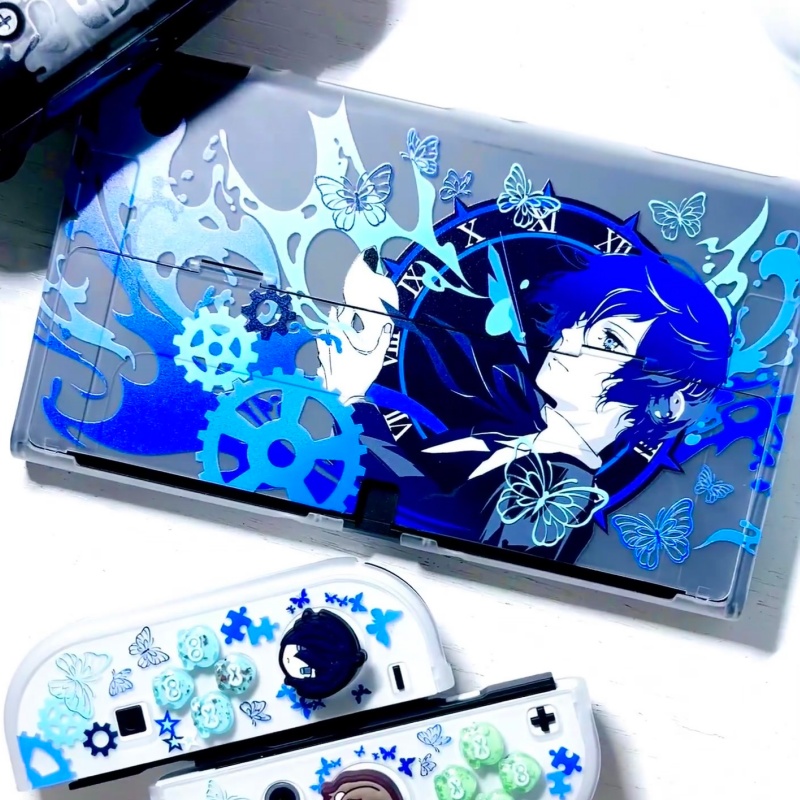 Nintendo Console Switch 2 - Étui de protection rigide semi-transparent Makoto