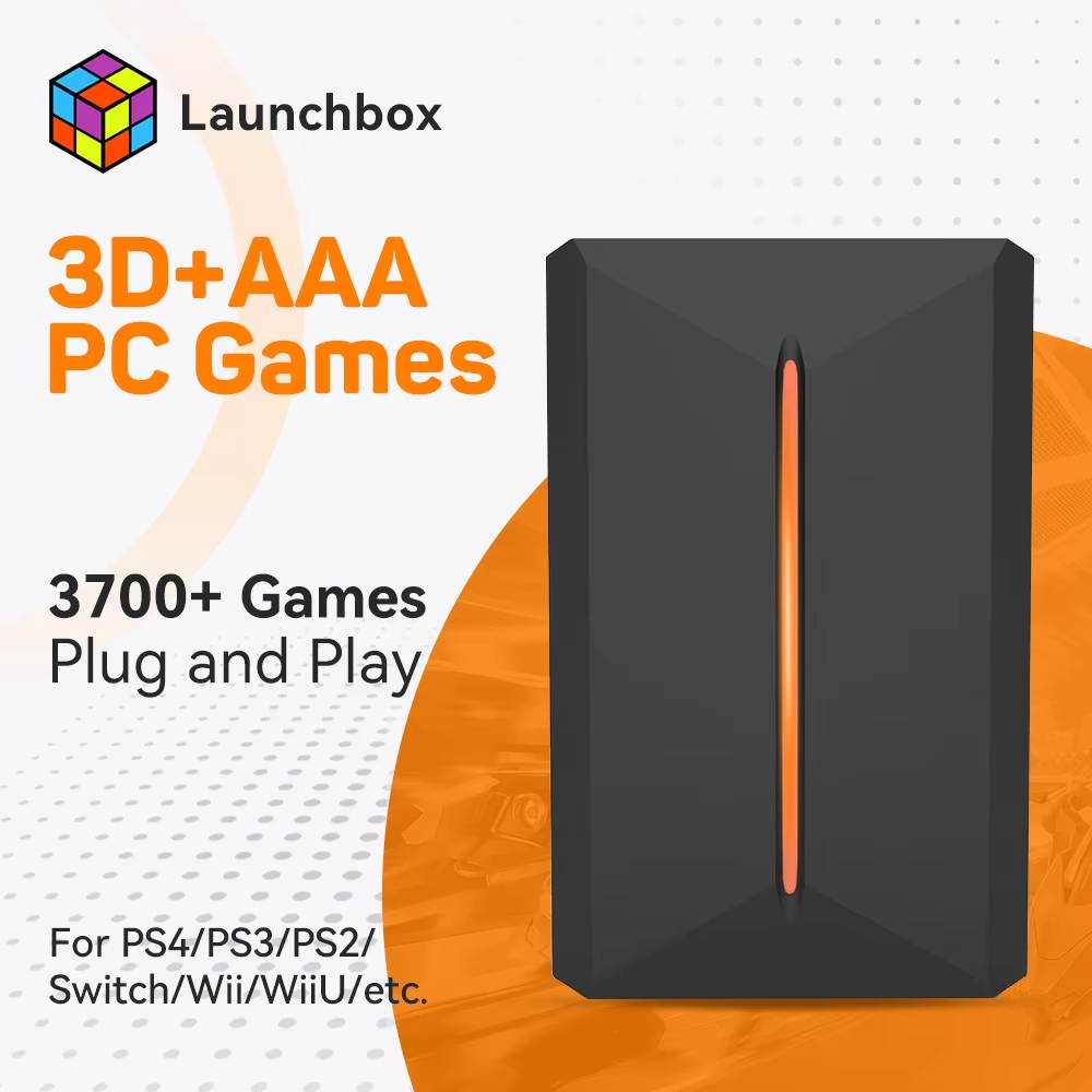 Gaming Console.Emulators - Disque dur de jeu Launchbox 500G