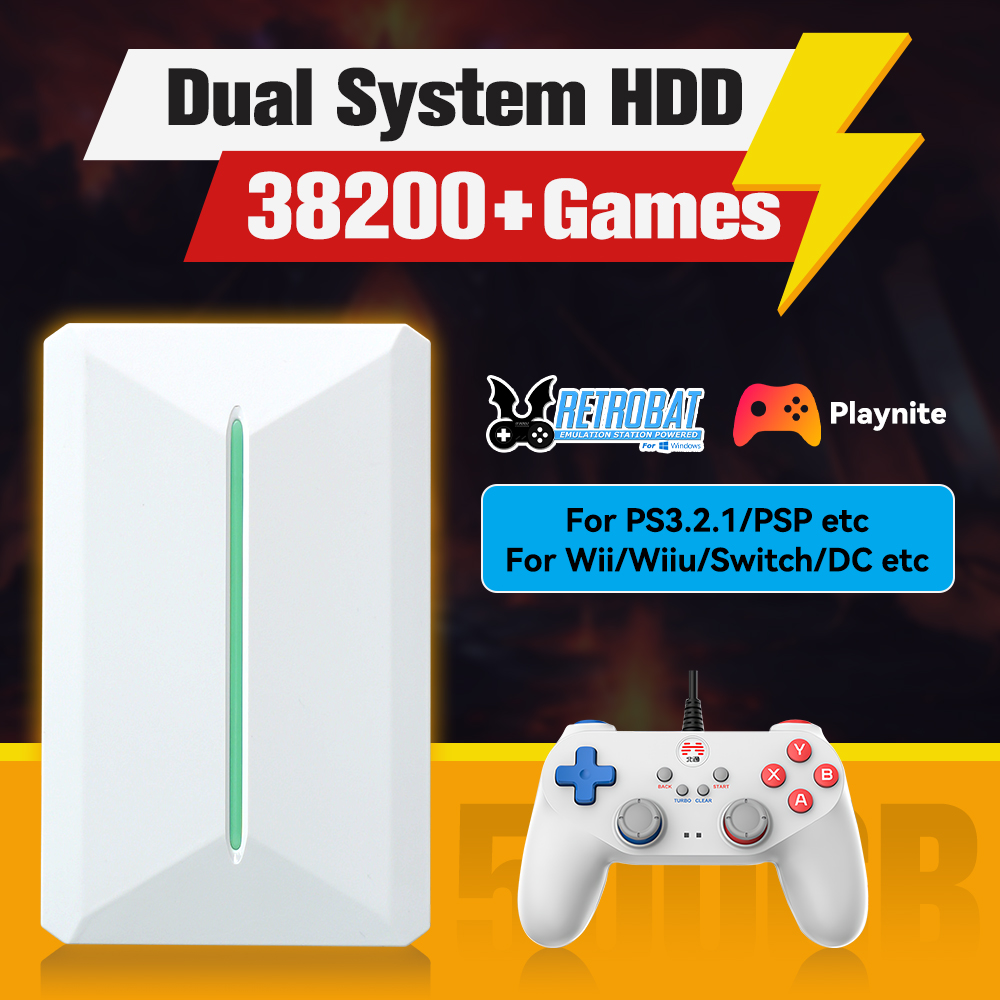 Gaming Console Emulator - Retrobat & Playnite System HDD Console