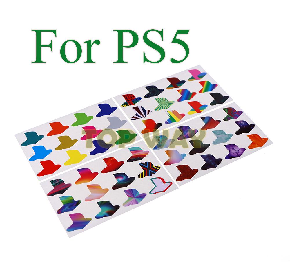 Gaming Console Ps5 - Lot de 12 autocollants colorés pour