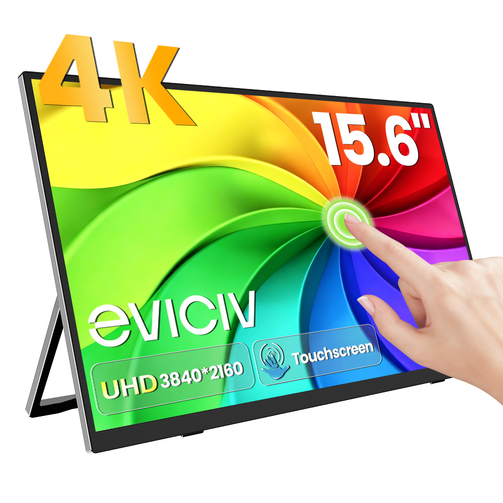 Gaming Console And Monitor - EVICIV 4K moniteur portable écran tactile