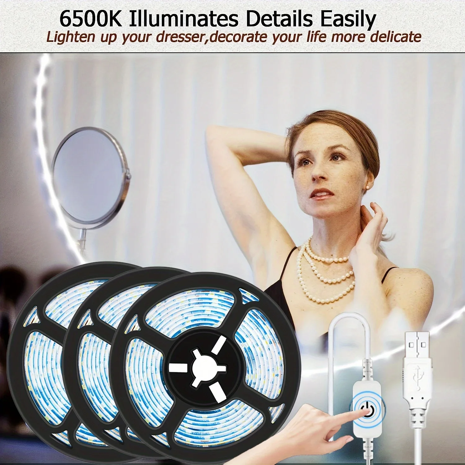 Led Gaming Light Strip - Bande lumineuse LED USB 5V 2835