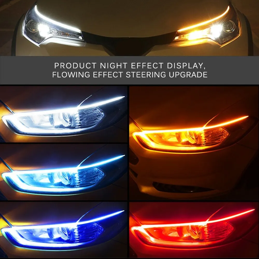 2 pièces voiture DRL Flexible  - Led Gaming Light Strip avis et prix