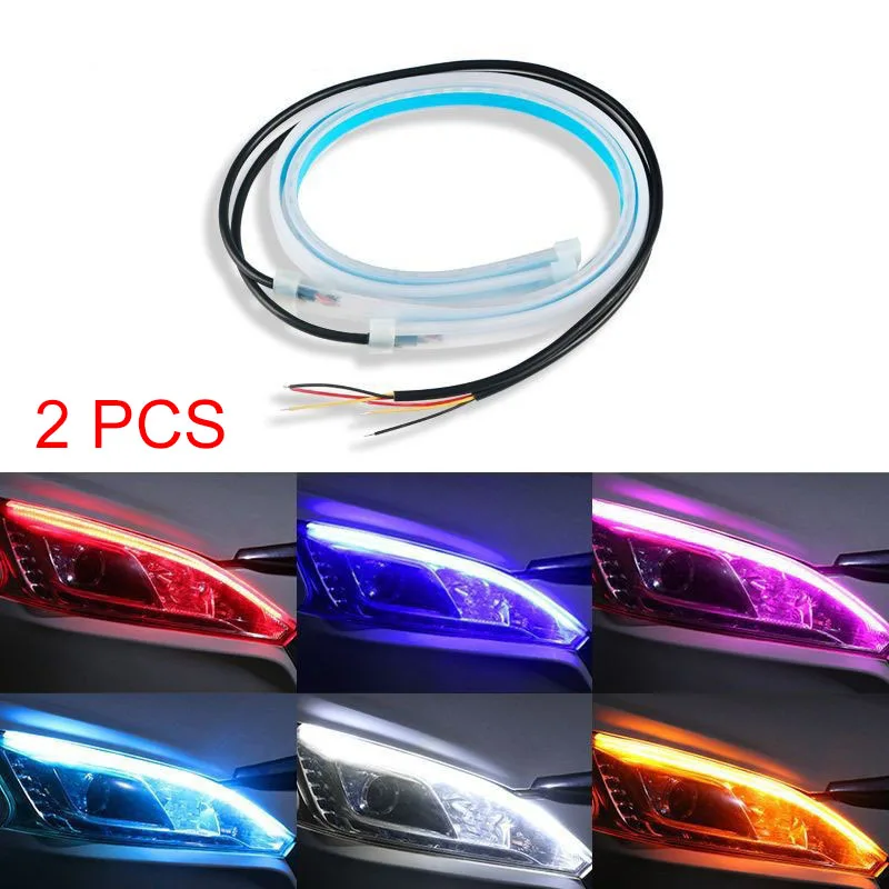 2 pièces voiture DRL Flexible  - Led Gaming Light Strip avis et prix