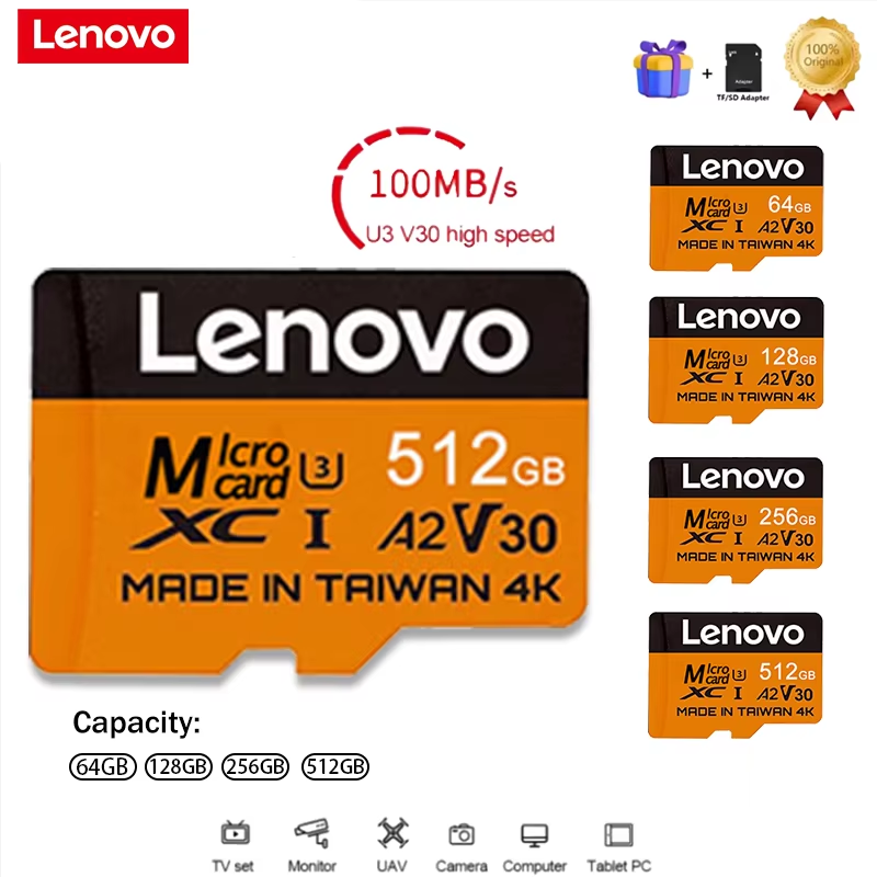 Cartes SD Lenovo Secure 512 Go - Gaming Console And Monitor avis et prix
