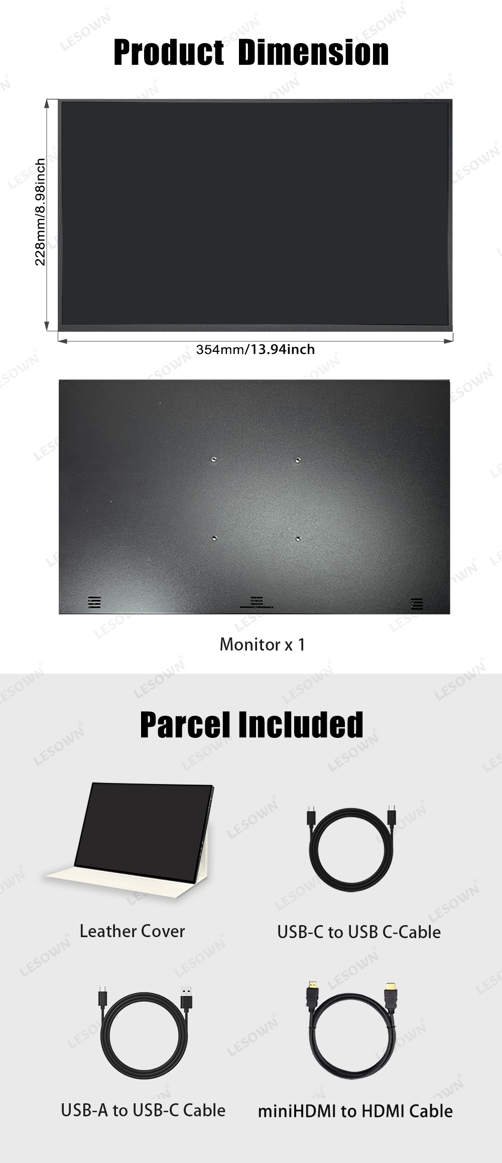 Moniteur externe portable LESO - Gaming Console And Monitor avis et prix
