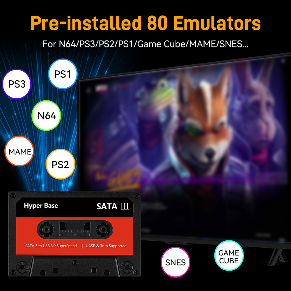 Batocera-Disque dur de jeu ému - Gaming Console.Emulators avis et prix