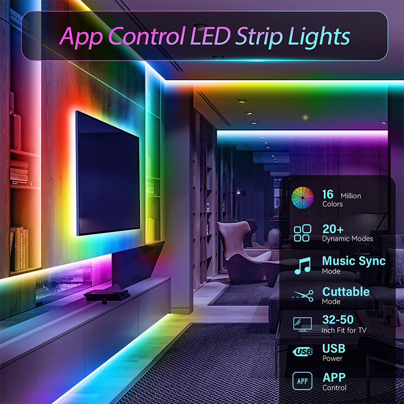 Bande LED USB RGB SMD3535 avec - Led Gaming Light Strip avis et prix