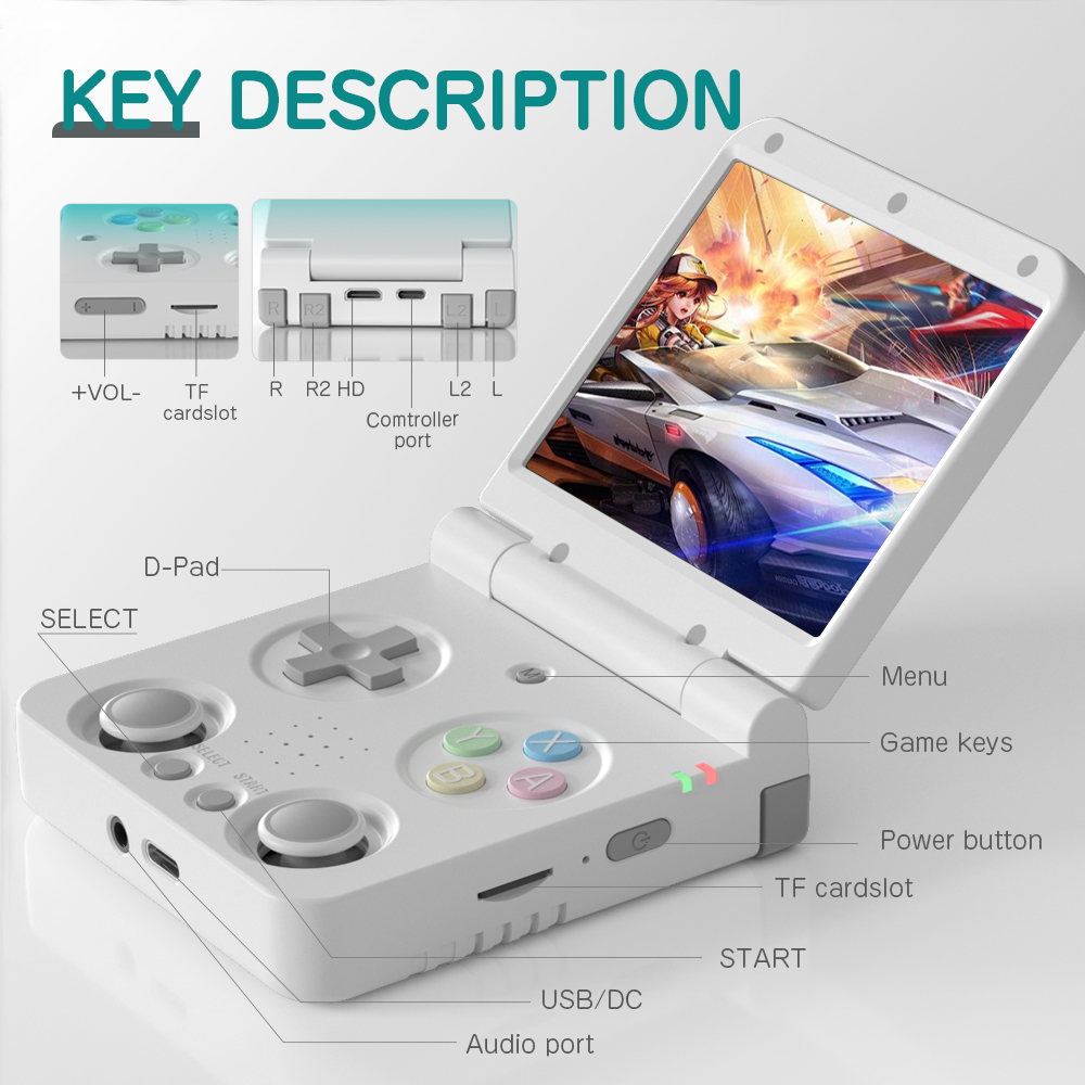 MIYOO FLIP V2 joueurs de jeu p - Gaming Console Os avis et prix