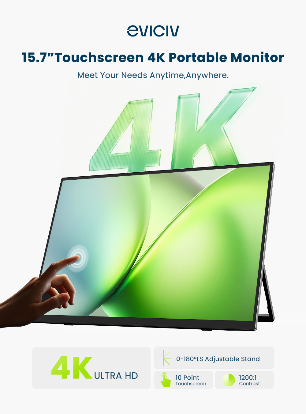EVICIV 4K moniteur portable éc - Gaming Console And Monitor avis et prix
