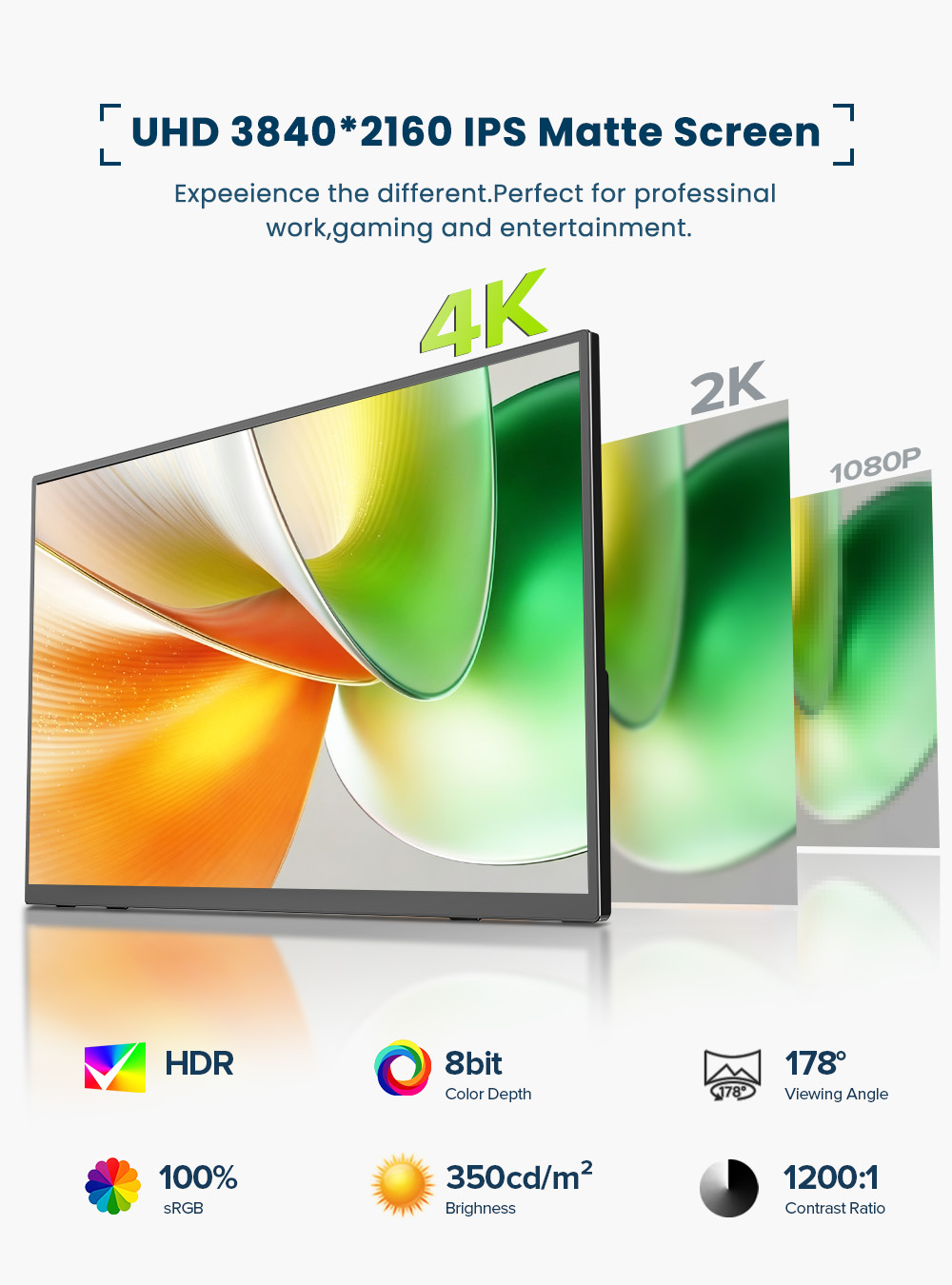 EVICIV 4K moniteur portable éc - Gaming Console And Monitor avis et prix