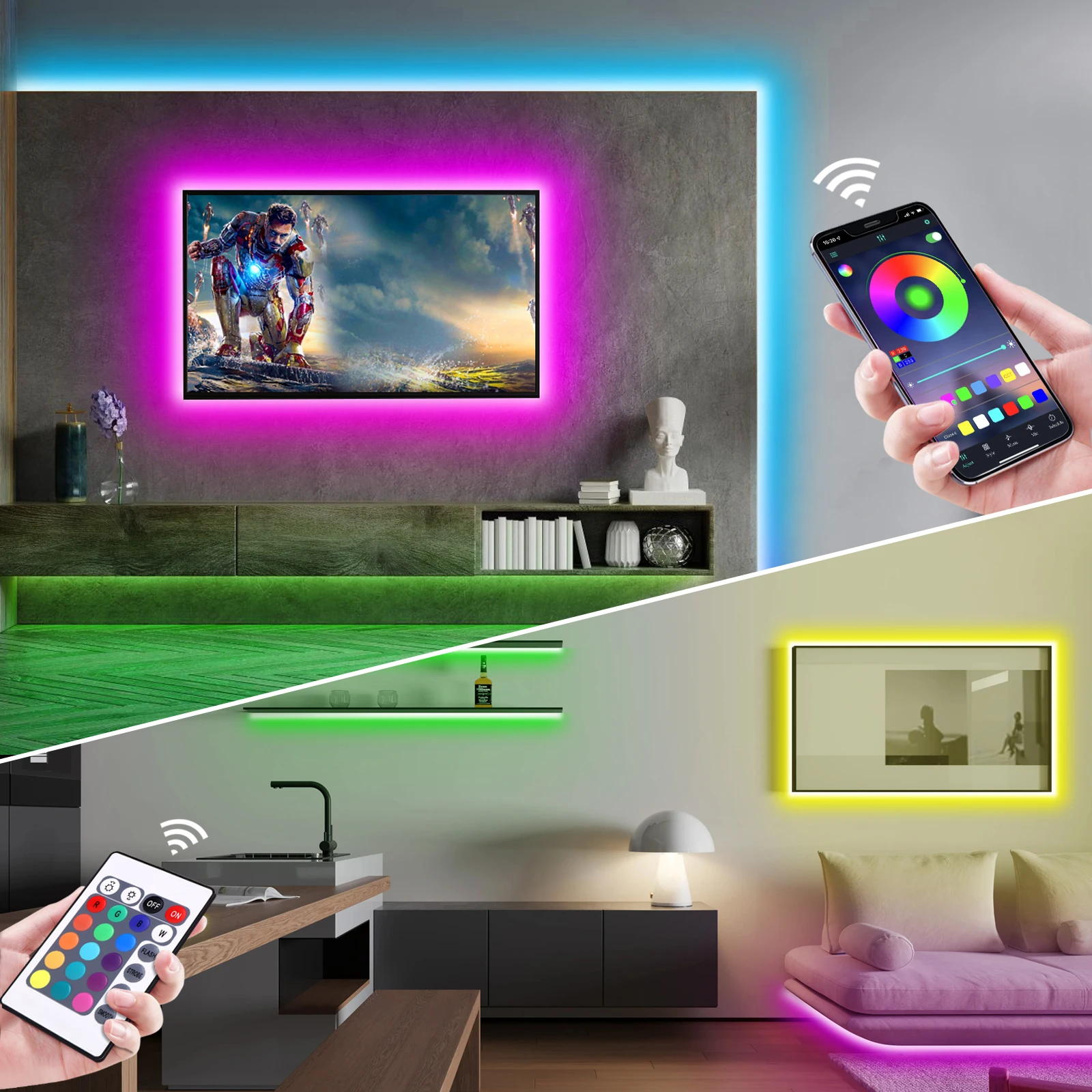 Bande lumineuse LED néon RGB,  - Led Gaming Light Strip avis et prix